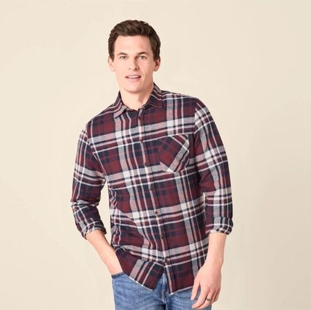ESMARA 2 Herren Flanellhemden Kariert 100% Baumwolle L 41/42