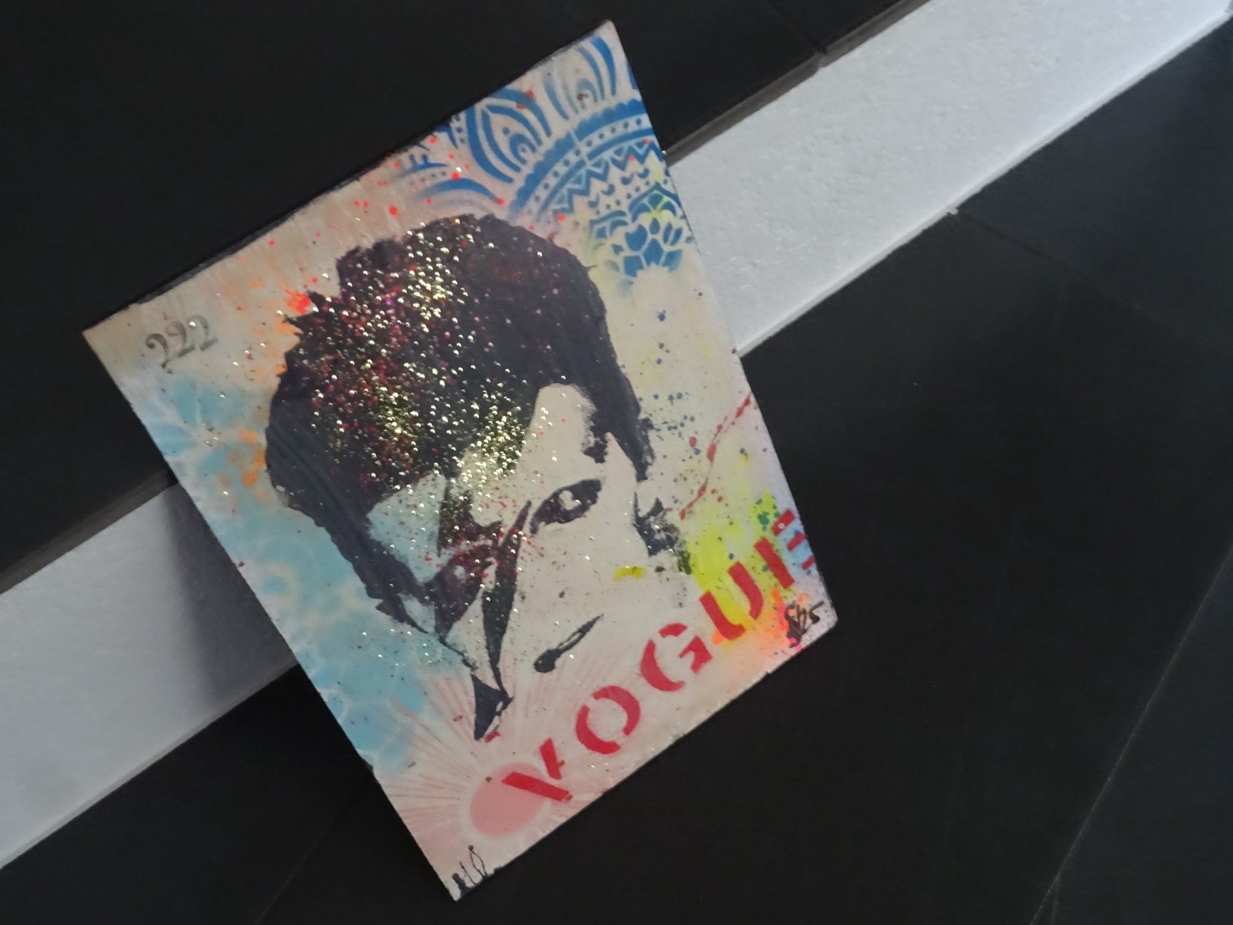 Gemälde: David Bowie Kunstwerk, Unikat / Mischtechnik – Gebraucht aus Oetwil am See von Senegal 2