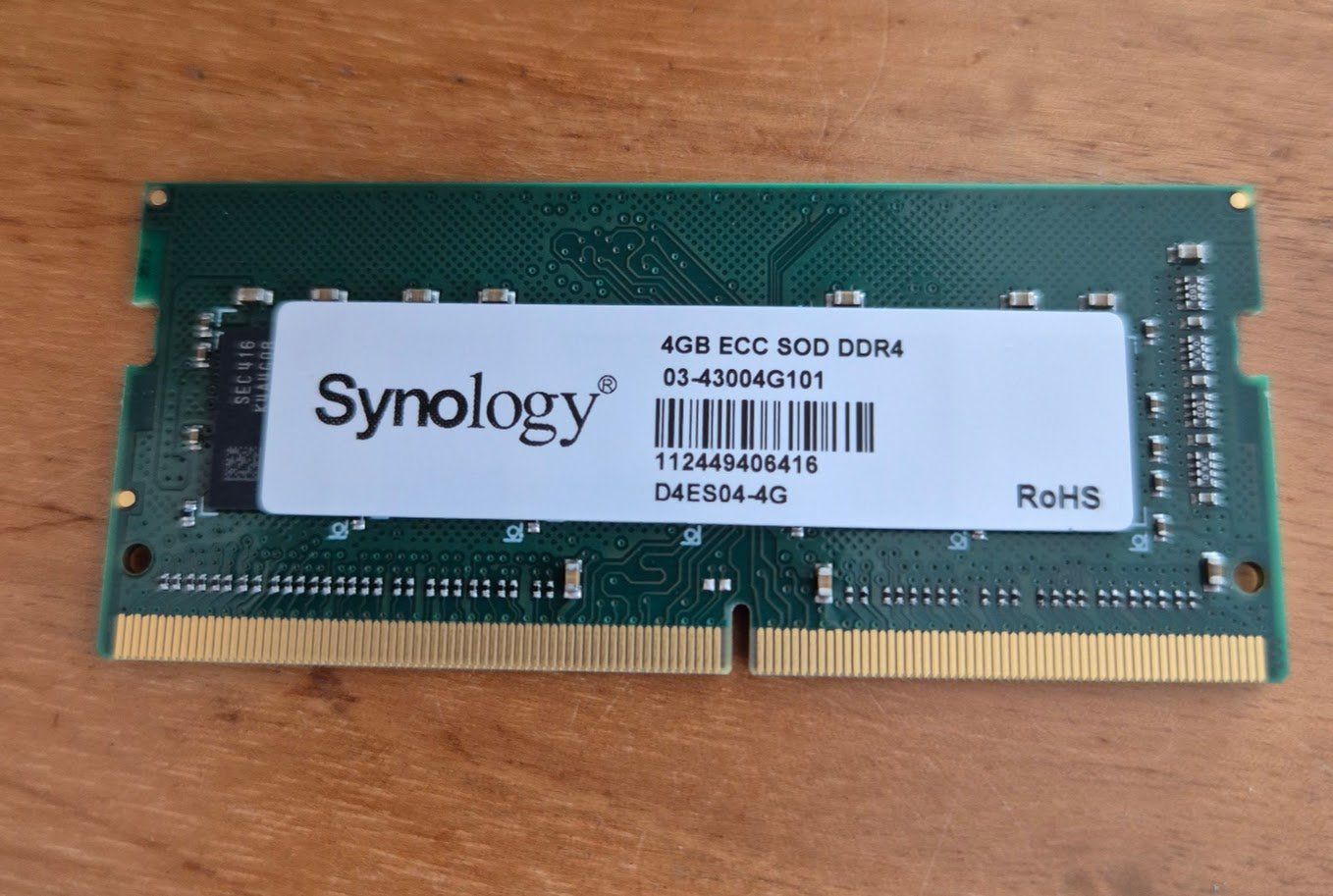 Memoria / RAM: SYNOLOGY 4GB RAM D4ES04-4G 4GB DIMM – Nuovo (secondo la descrizione) da Sachseln venduto da Madmac