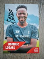 Autogrammkarte Dominic Lobalu Originalunterschrift
