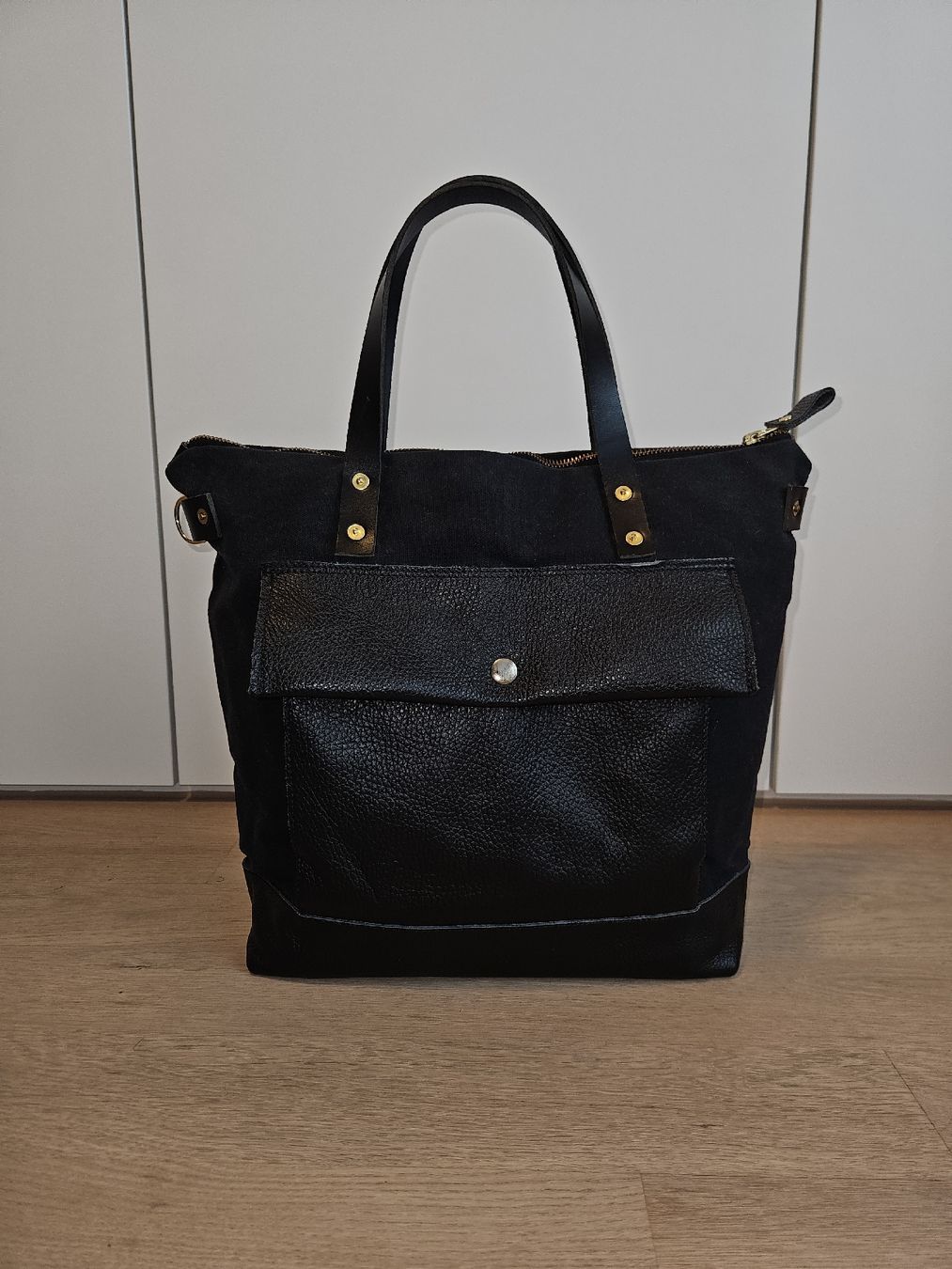 Koffer & Taschen: Aktentasche Handtasche Canvas Leder schwarz – Neu (gemäss Beschreibung) aus Regensdorf von bus_dn2t
