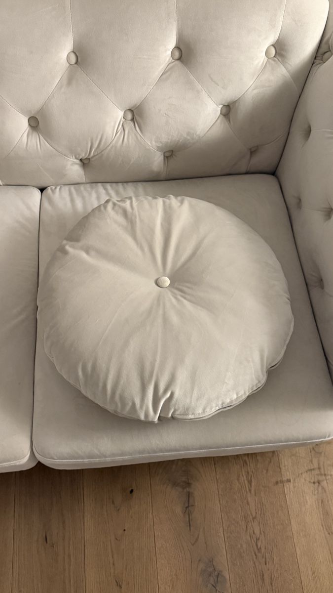 Beliani Sofas: 3-Sitzer Sofa Samtstoff hellbeige – Neuf (Voir description) à Bern par ali_kd27 5
