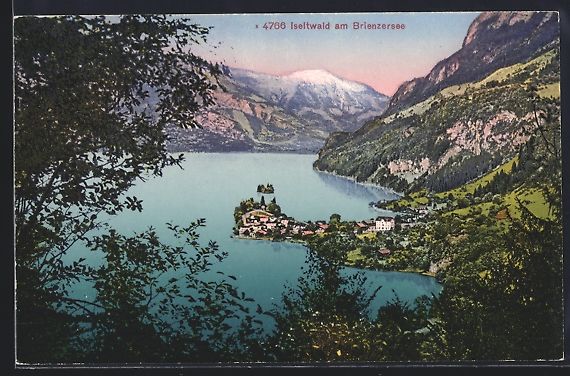 Cartes postales: Iseltwald am Brienzersee, Totalansicht a – D'occasion à Berlin par bartko-reher