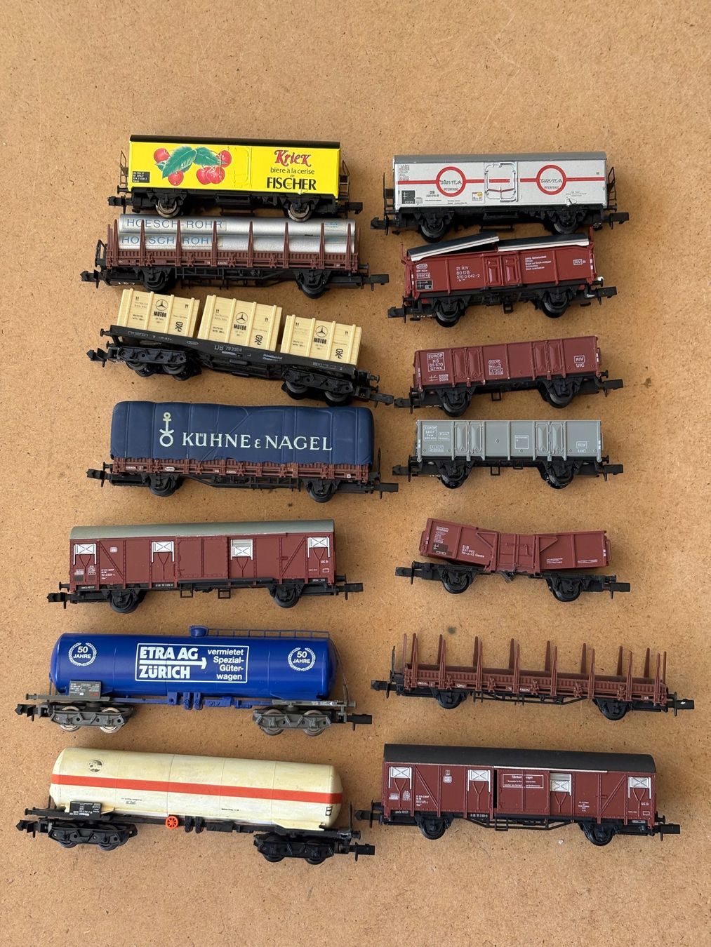 Arnold Modellini di ferrovie: 14x Arnold Guterwagen – Usato da Hauterive NE venduto da eriamch