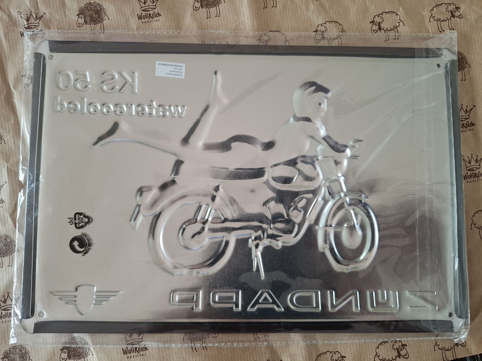 Zündapp Schilder: Blechschild-ZÜNDAPP KS 50 watercooled – Gebraucht aus Crémines von Carambaaa 1