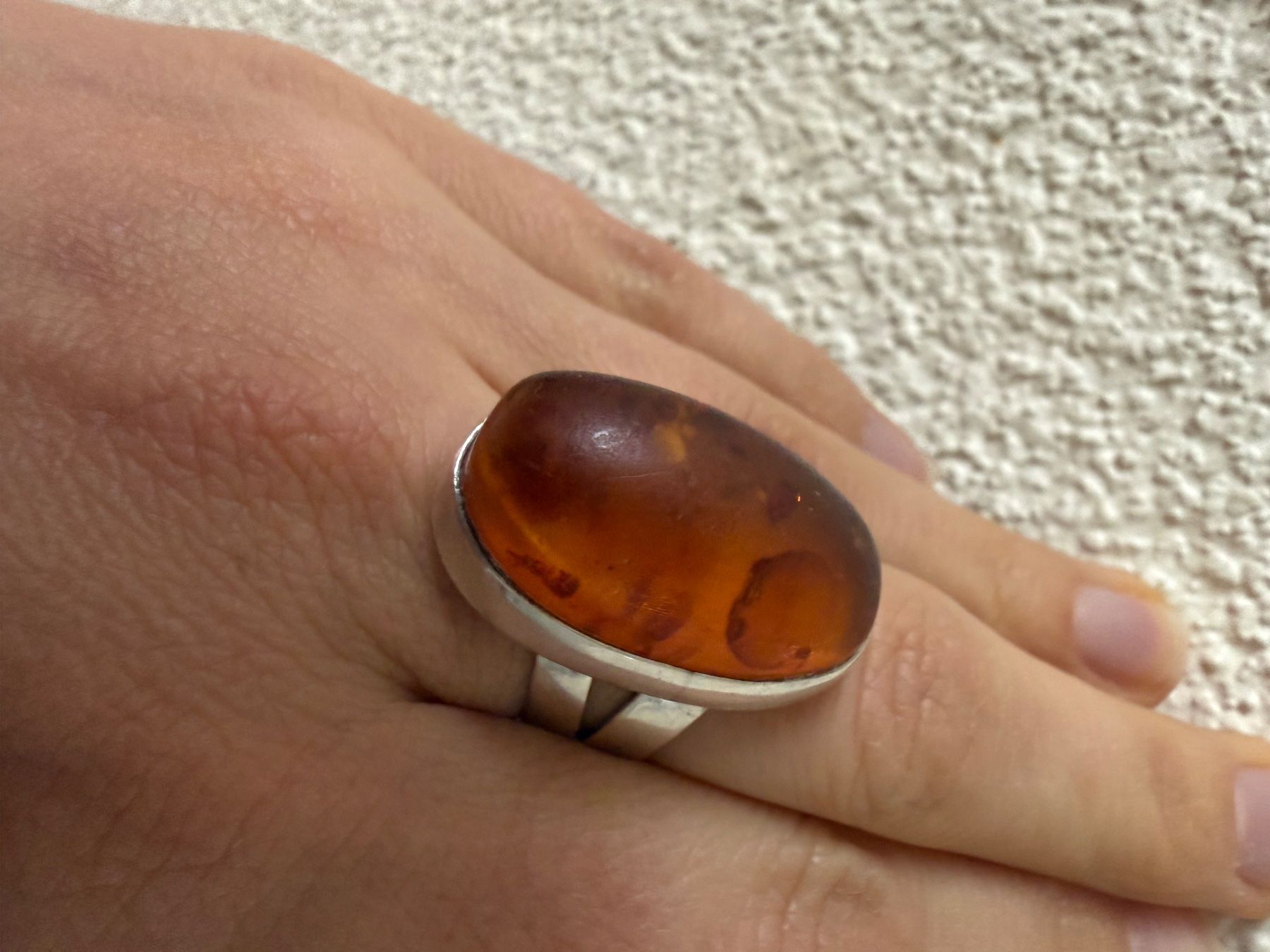 Bagues: Antiker Silber Ring mit Bernstein 800 – D'occasion à Spiegel b. Bern par Rogger72 5