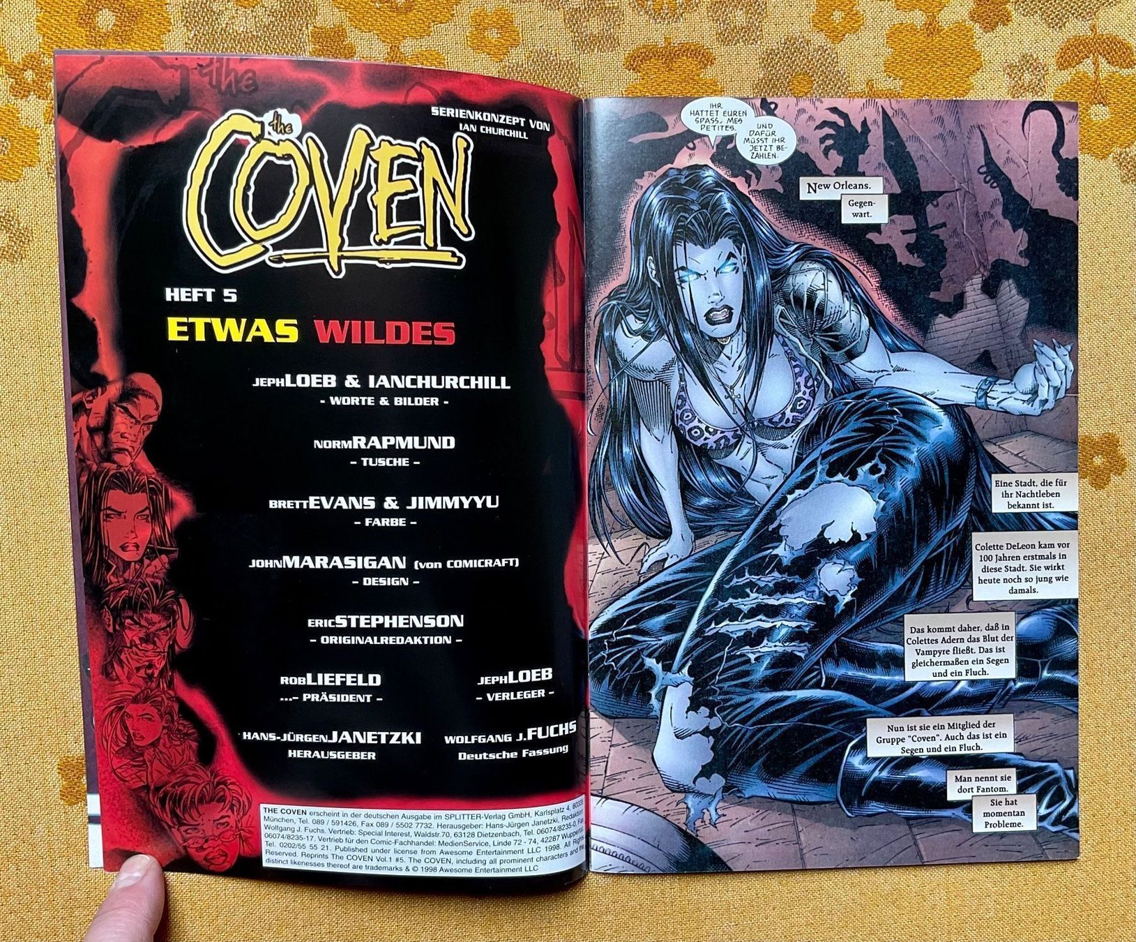 Fumetti: The Coven Heft Nr 5 von 1998 ? – Nuovo (secondo la descrizione) da Endingen venduto da nathan05 2