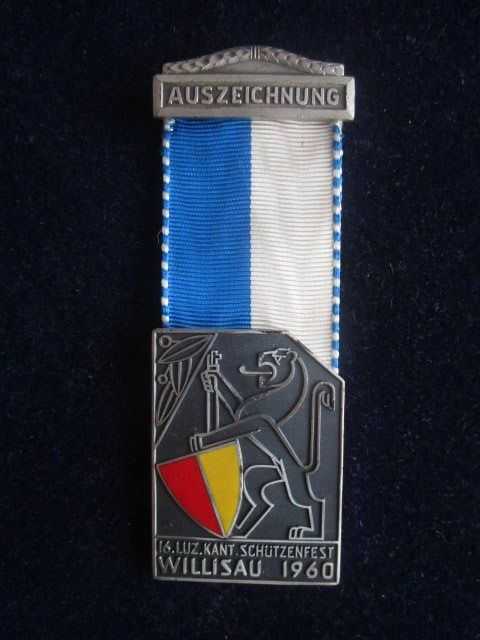 Medaglie: Luzerner Kantonal Schützenfest Willisau 1960 – Usato da Luzern venduto da Horoskop1