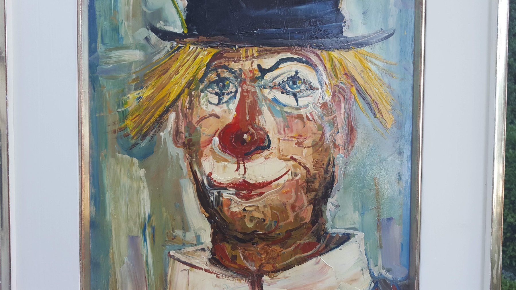 Dipinti: Clownbild, Gaston Tyko, Oel auf Platte – Usato da Dietlikon venduto da Justus4 3