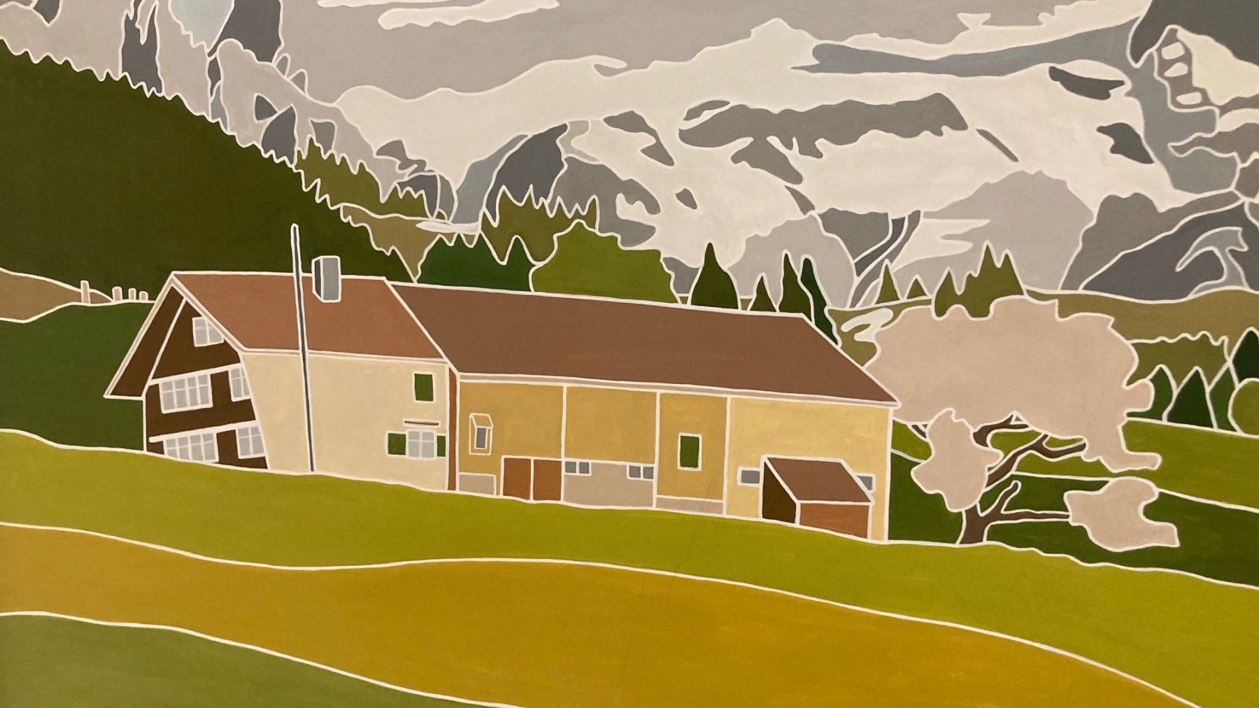 Gemälde: Appenzeller Landschaftsbild Alpstein – Gebraucht aus Meisterschwanden von Otto753 2