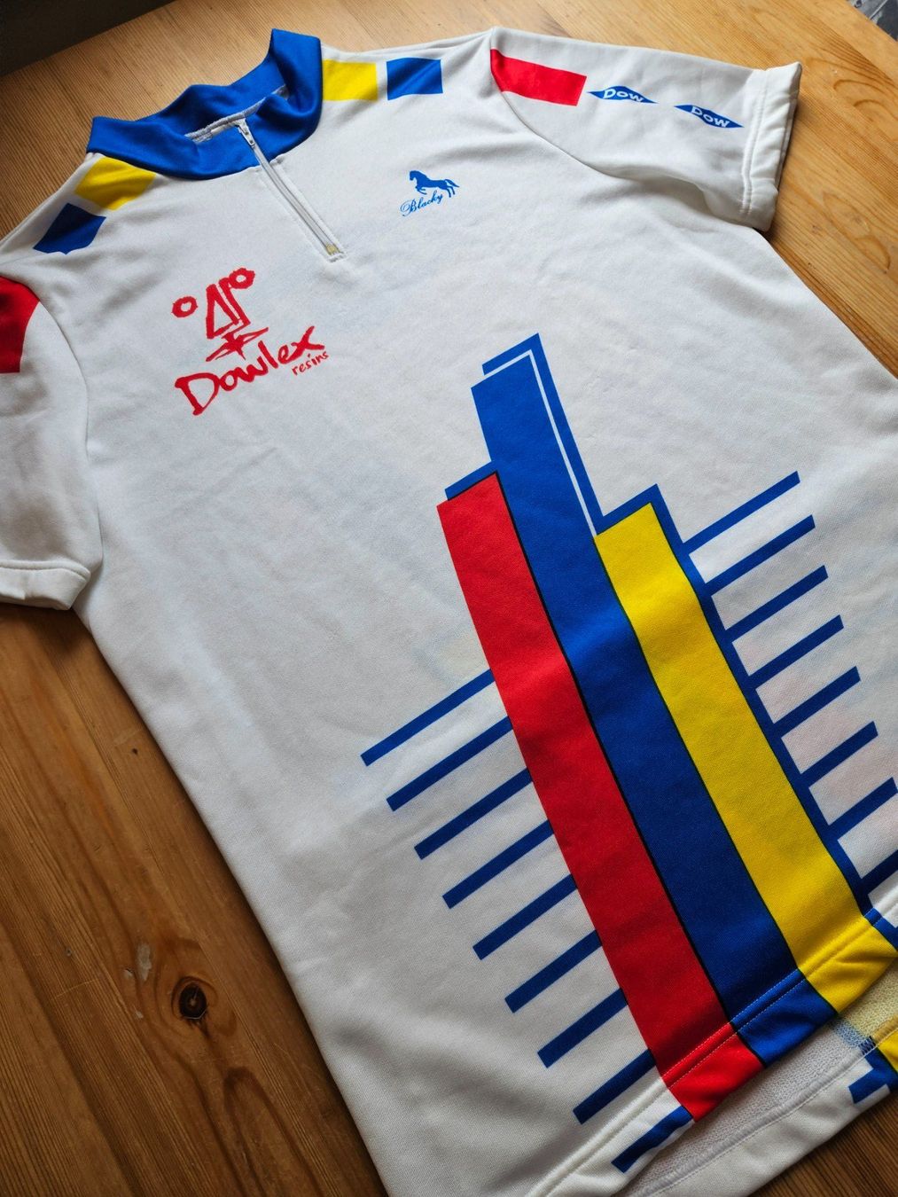Leibchen & Hosen: Radtrikot Blacky vintage DOW Grösse XXL Velo Fahrrad Trikot – Gebraucht aus Hägglingen von United-Village-Trade 1