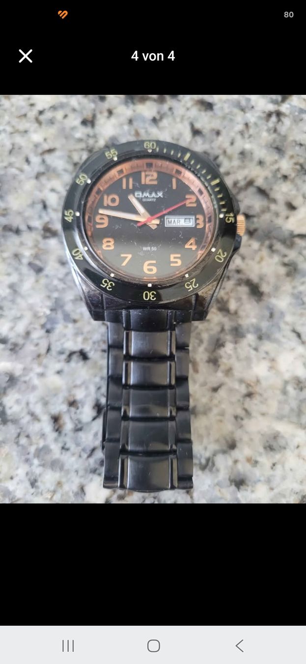 Orologi: OMAX Herrenuhr, Edelstahl, WR30 – Usato da Toffen venduto da ver_x68f 3
