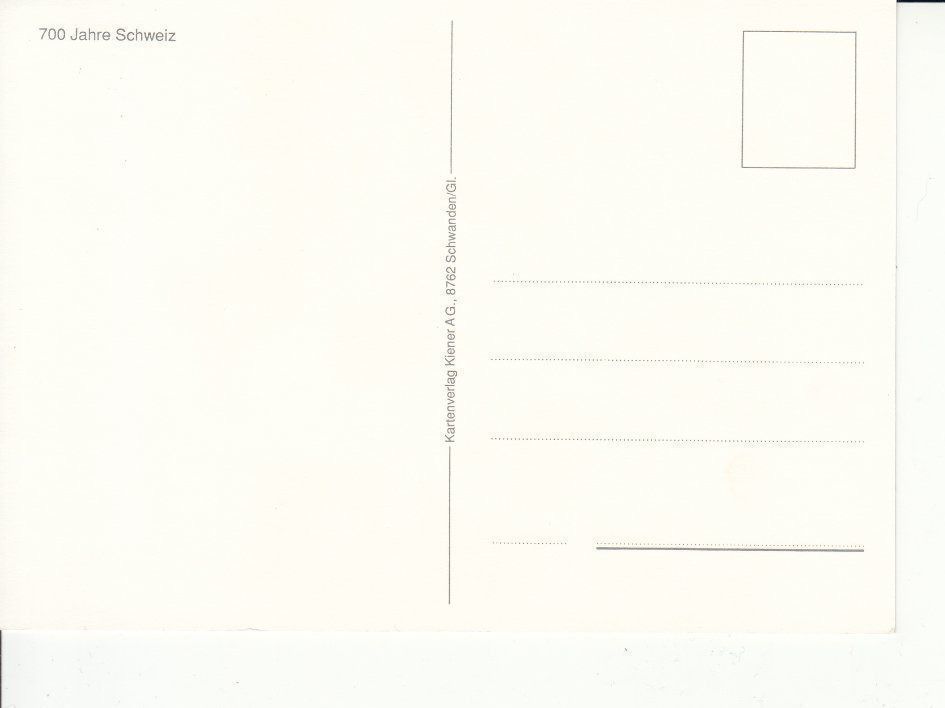 Cartoline postali: Schweiz 700 Jahre um 1990 – Usato da Bürglen TG venduto da StampGraf 1