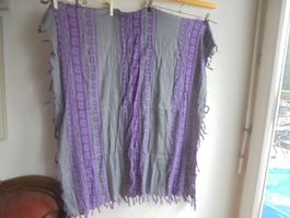 Foulard, grau/lila, Viskose, C&A NEU