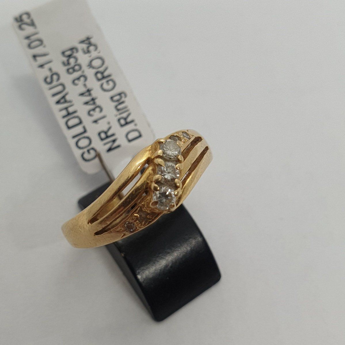 Anelli: Echt 18K Gold - Diamant Ring – Usato da Luzern venduto da Luzern-Goldhaus 1