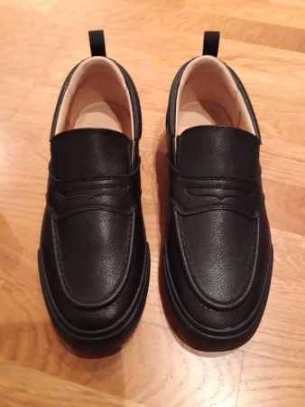 tolle *Herrenschuhe* Leder, schwarz, Gr. 40/NEU!