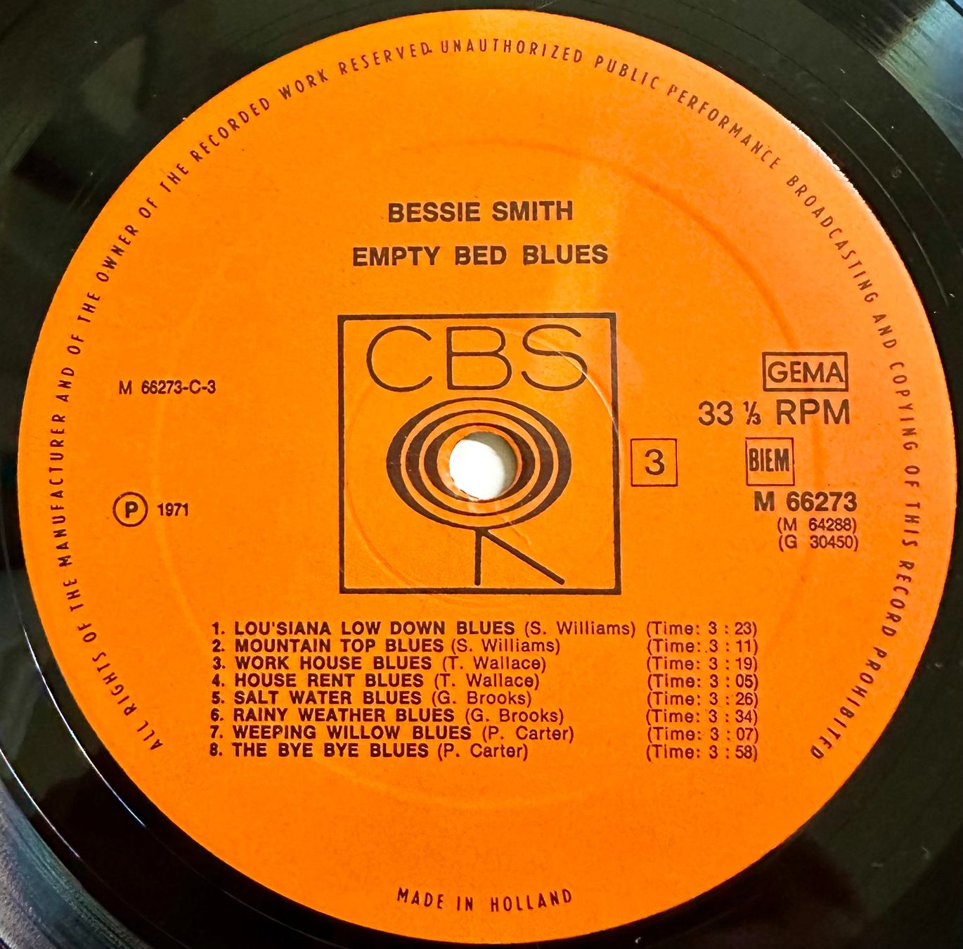 Dischi in vinile: Bessie Smith - Empty Bed Blues // LPs: VG+, Sleeve: VG+ – Usato da Zürich venduto da saltbee 5