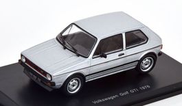 VW Golf I GTI Phase I 1976-1978 silber met. / schwarz   1:43