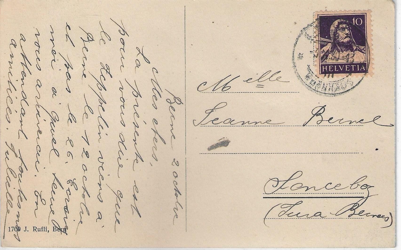 Cartoline postali: Bern - Johanneskirche - Litho – Usato da Ettingen venduto da Kartenplanet 1