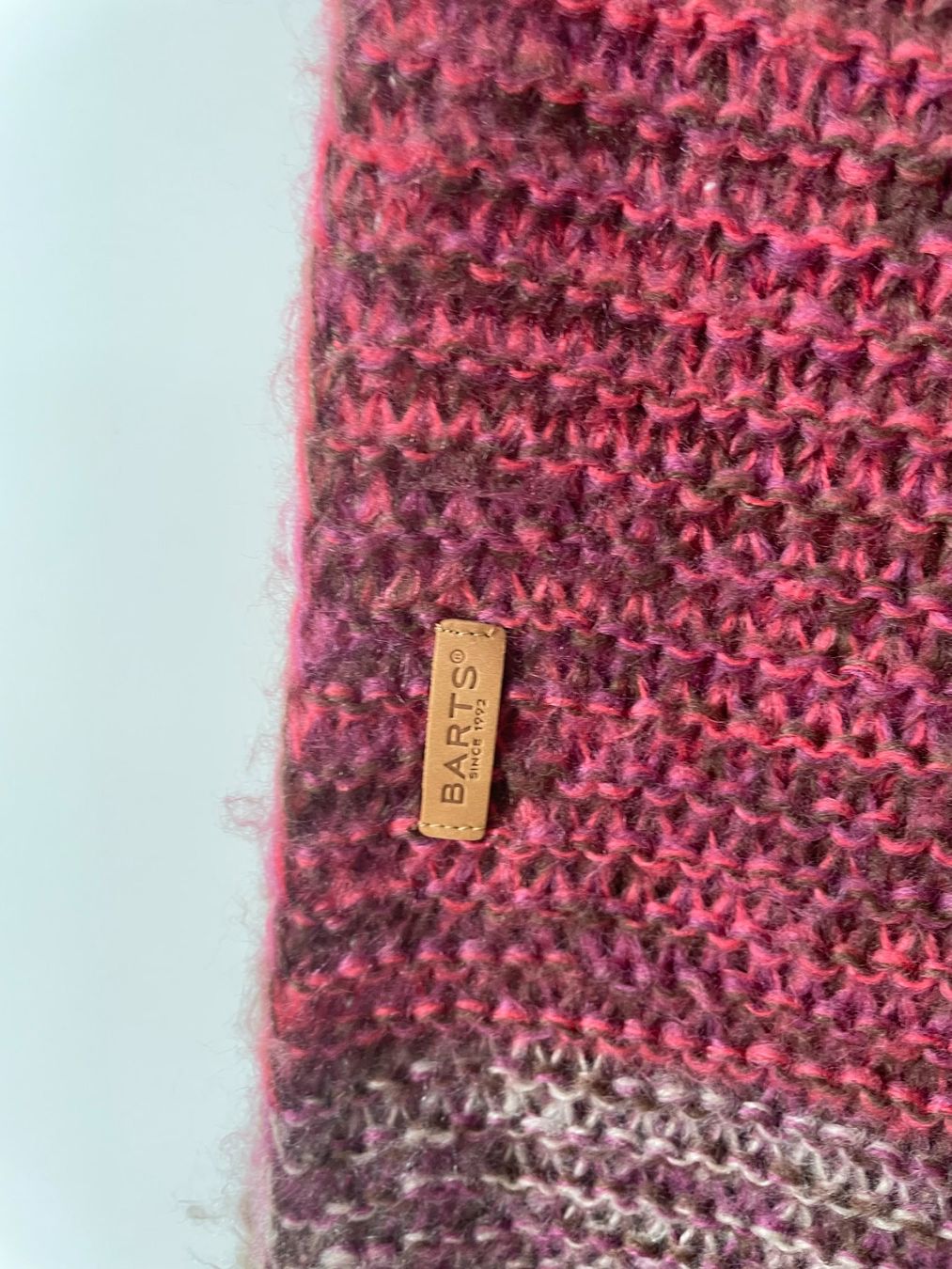 Barts Foulard & Sciarpe: BARTS Strick-Loop rosa-braun meliert – Usato da Neukirch an der Thur venduto da bee88 1
