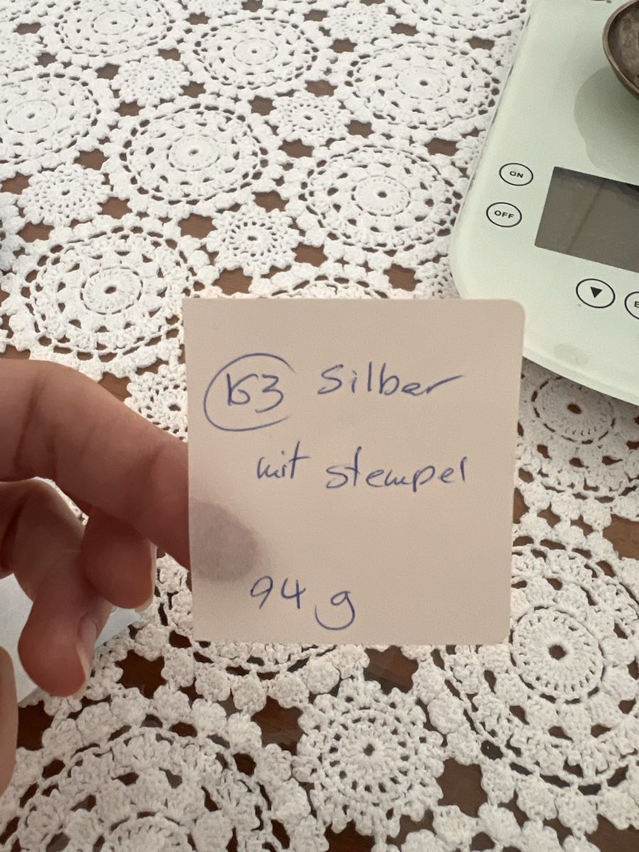 Piatti:   Silber mit Stempel, 94g (163) – Usato da Glattfelden venduto da maa_qcj8 9