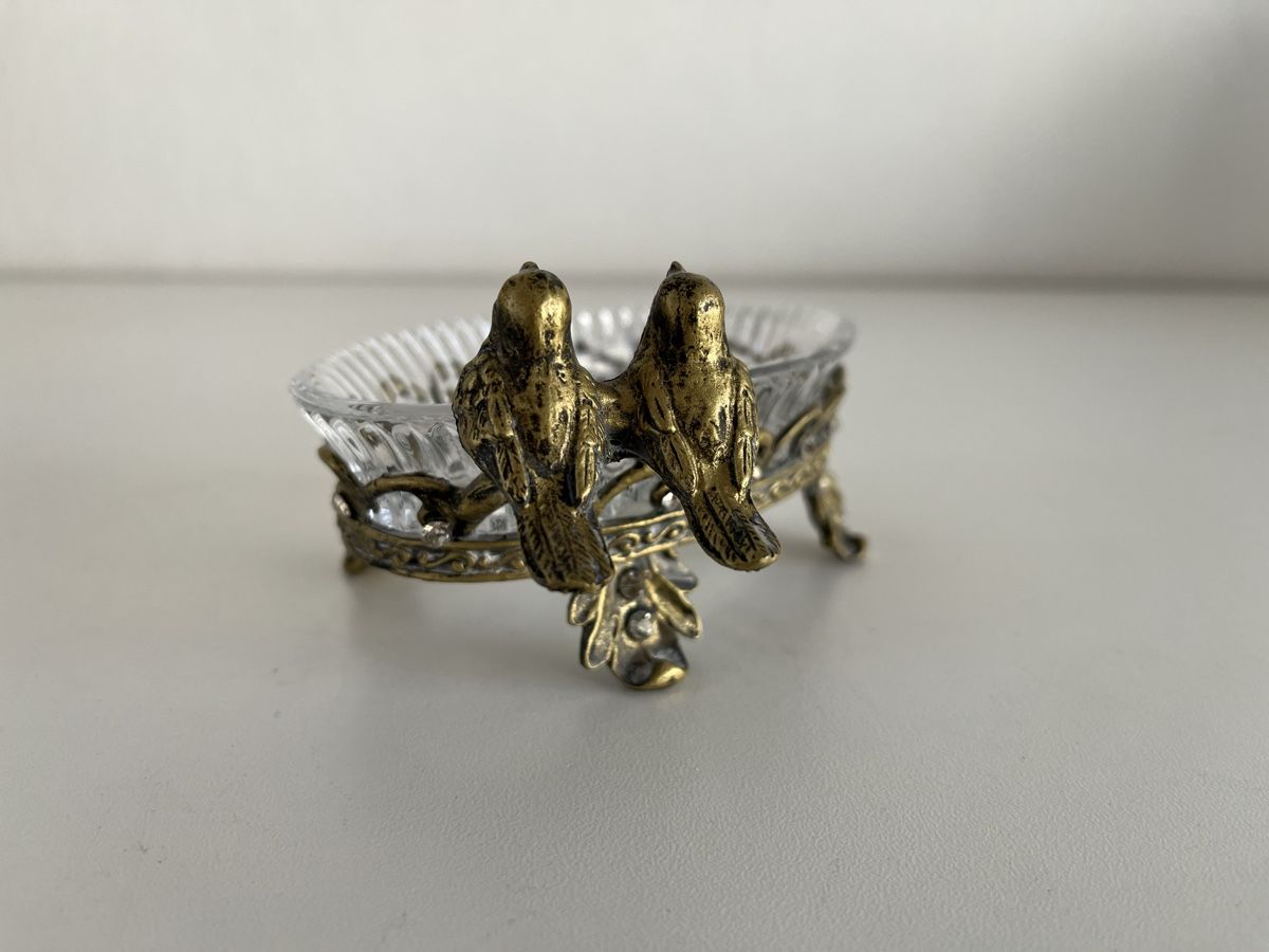 Tutte le decorazioni: Glas-Schälchen mit Metallrahmen – Usato da Wetzikon ZH venduto da seli03 4