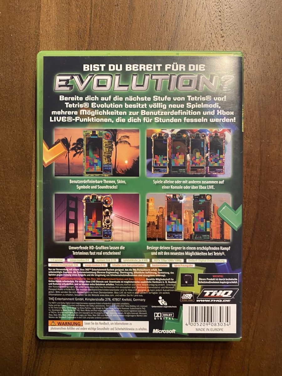 Microsoft Giochi: Tetris Evolution für Xbox 360 – Usato da Thunstetten venduto da Virus_33 2