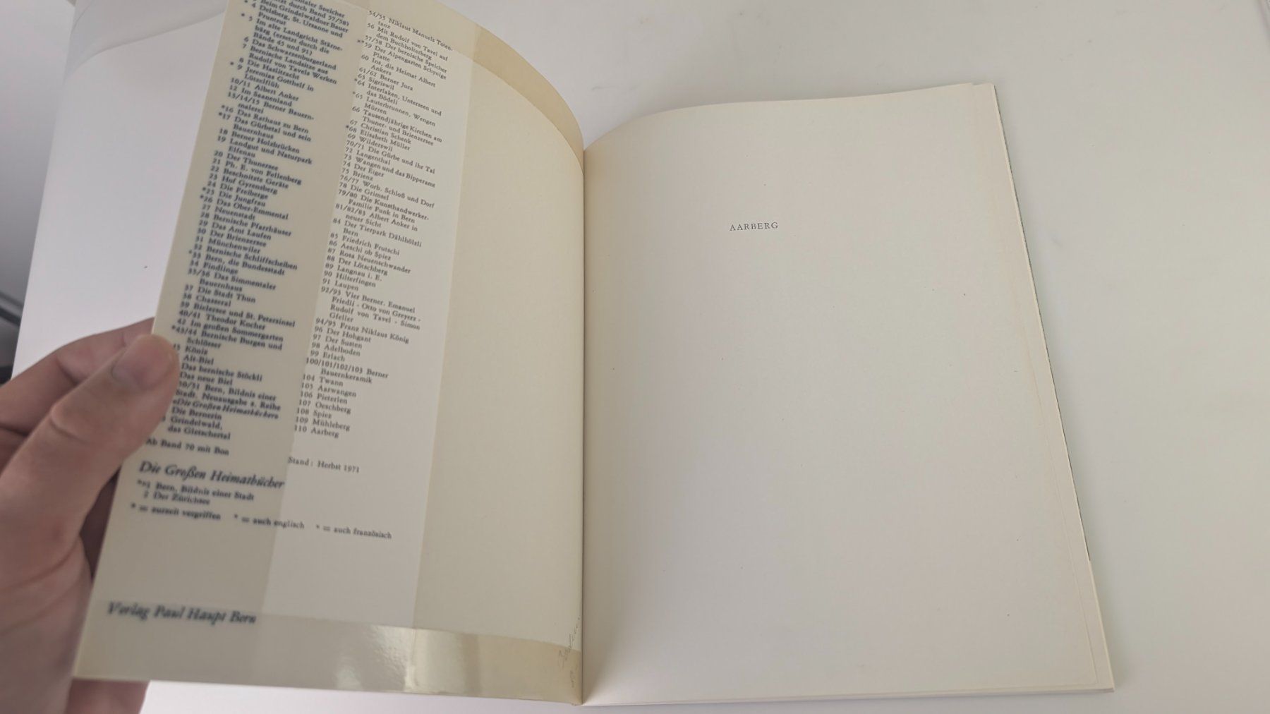 Libri: Berner Heimatbücher: Aarberg 1972 – Usato da Zürich venduto da axolottchen 2