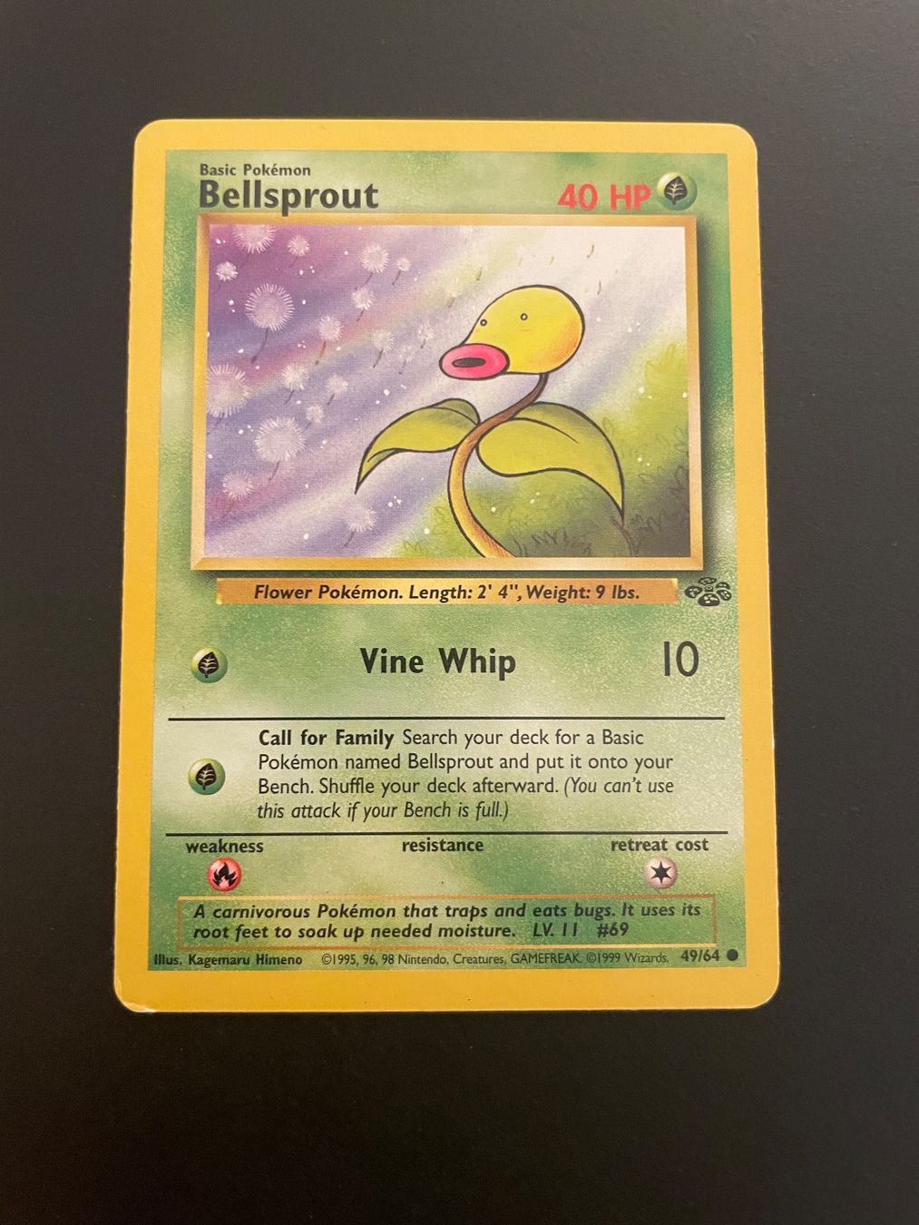 Pokémon Cartes à collectionner: Bellsprout 49/64 Jungle – D'occasion à Zürich par pokemon_cards