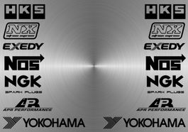2 Bogen Fun Aufkleber Tuning Sticker Decal 420