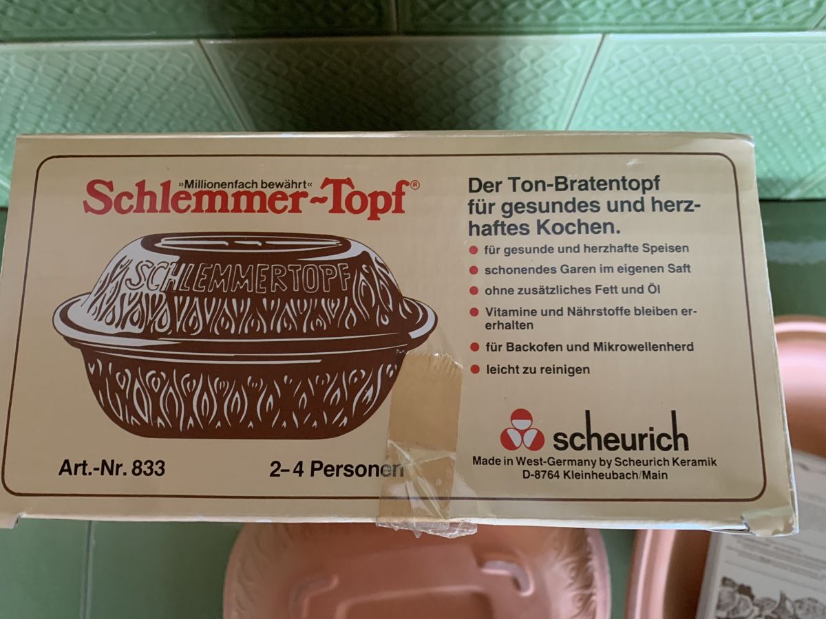 Pentole: Römertopf/Schlemmertopf, NEU Scheurich – Nuovo (secondo la descrizione) da Egg b. Zürich venduto da ohtannenbaum 4
