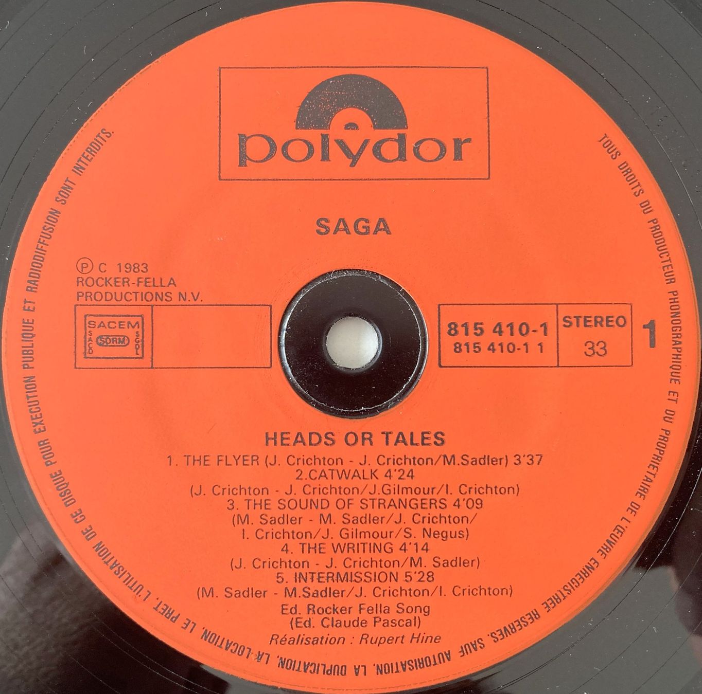 Dischi in vinile: SAGA - HEADS OF TALES – Usato da Bottens venduto da hotter-than-hell 3