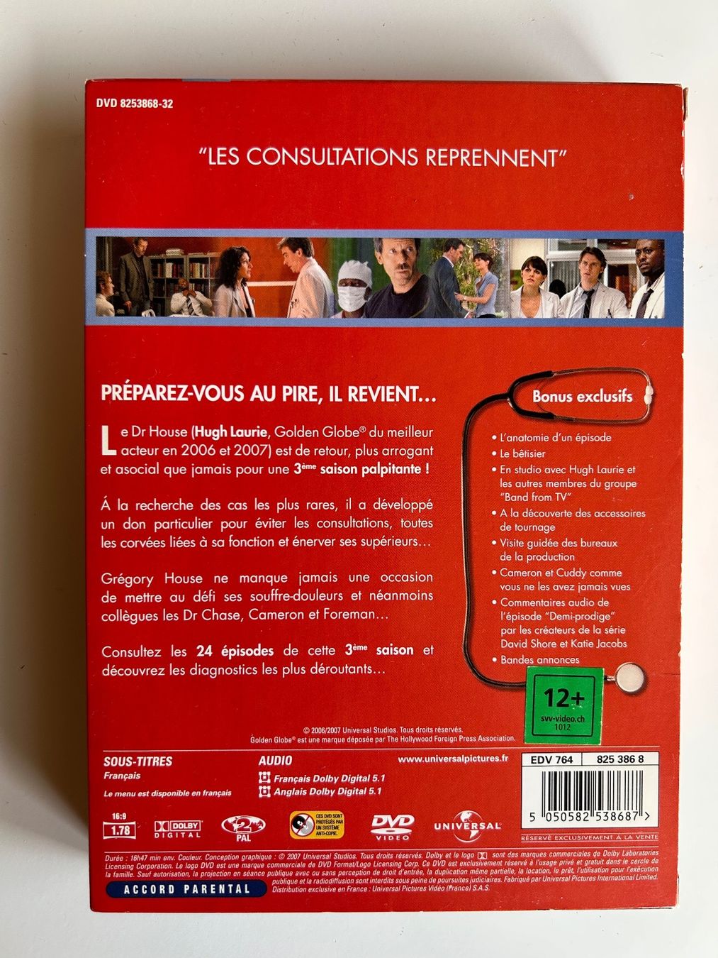 Tutti i DVDs: DR. HOUSE SAISON 3 – Usato da St-Cierges venduto da Crisi53 1