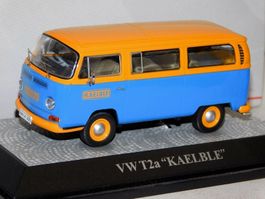 VW T2a Bus 1967-1971 "KAELBLE blau / gelb     1:43