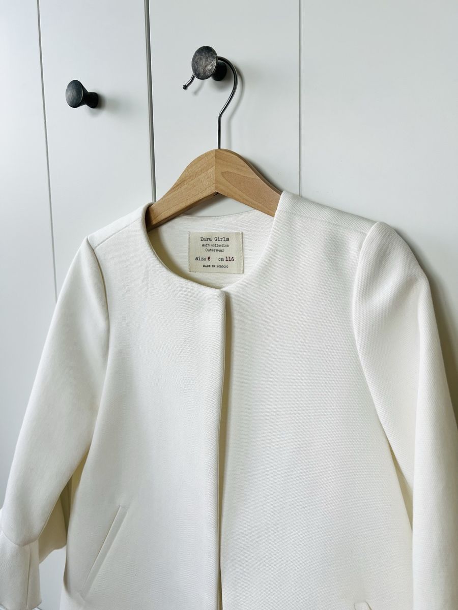 Zara Giacche & Cappotti: Zara 116 Mantel weiss elegant – Nuovo (secondo la descrizione) da Burgdorf venduto da rulan