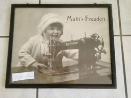BERNINA Werpeplakat gerahmt, alt!