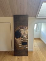 Gustav Klimt Der Kuss Leinwandbild hochkant gebraucht