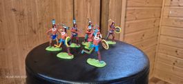 ELASTOLIN Steck- Figuren Raritäten: Nahua Indianer Set !