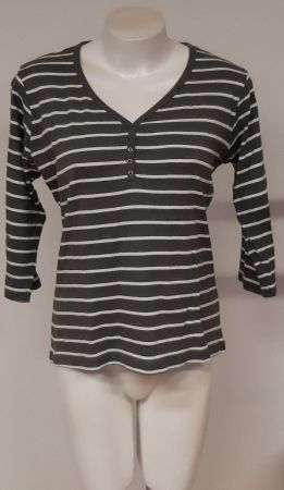 ELLEN AMBER Damen Gestreiftes Top Gr.XL