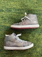 KARDINALE high top Sneakers 36-37 Silver Python Skin Animal