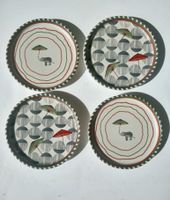 Nicobar Keramik Untersetzer Set 4 Stk Vie NEU Elefanten