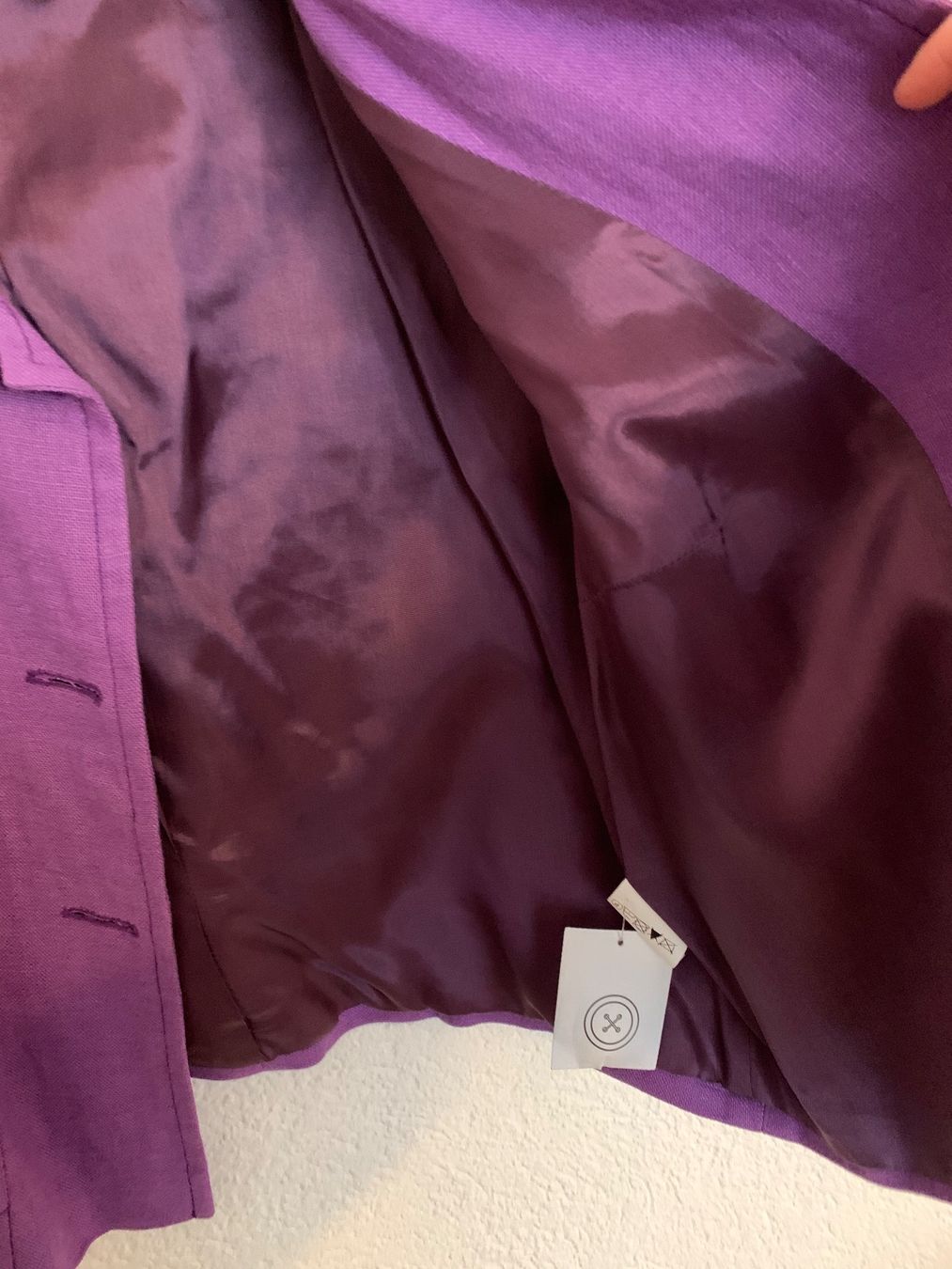 Jacken: 100% Leinen Jacke violett Gr. 38 / M – Gebraucht aus Fislisbach von KolibriSecondhand 7