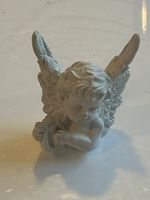 Engelfigur mit Harfe kleine Statue Dekoration(S8)
