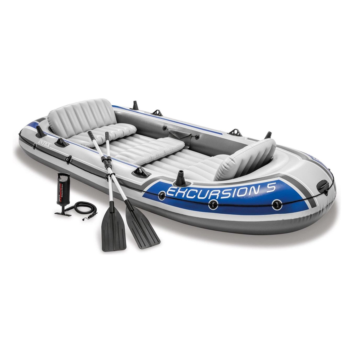 Barche: Intex excursion 5 inflatable boat, never used – Nuovo e nell'imballaggio originale da Belp venduto da liverpool82