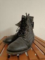 Schwarze Lederstiefel | Grösse 39 Vintage Look
