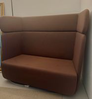 Designer-Sofa "Basket" von Softline - Stoff/Filz Braun