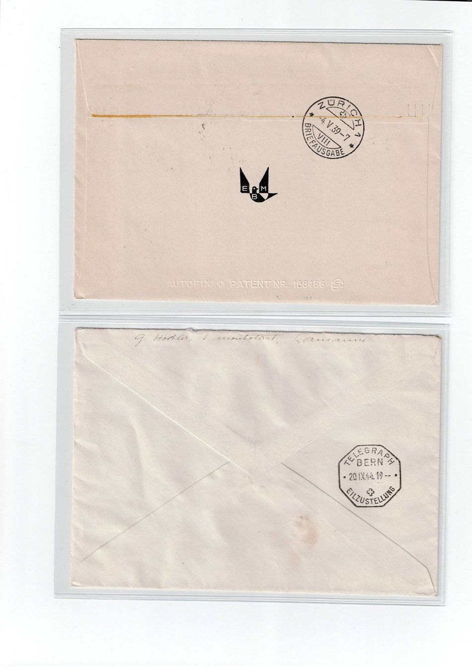 Alle Briefmarken: Schweiz, 9 Flugpostbelege 1 – Gebraucht aus Hinteregg von McCharly01 8