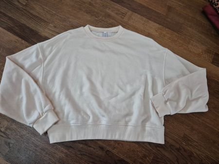 Divided off white sweater