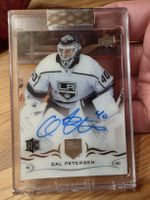 Cal Petersen Upper Deck Rookie Auto Clear Cut Card 2018/2019