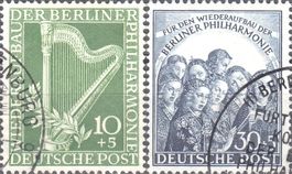 Berlin 72-73 Wiederaufbau der Berliner Philharmonie 1950 ge.